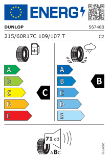 Neumatico Dunlop Econodrive 215/60 R 17 109 107 T